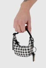 Baggu - Crescent Bag Charm, Black White Gingham