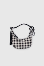 Baggu - Crescent Bag Charm, Black White Gingham