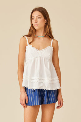 Ruby - Colette Camisole, White