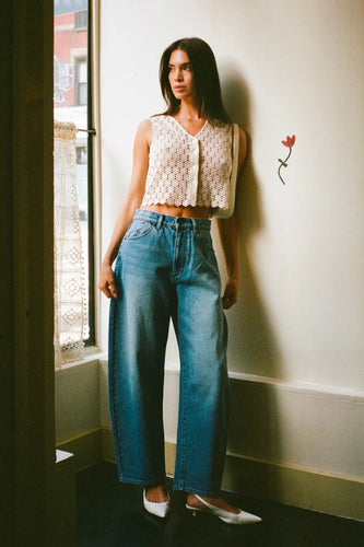 Rollas Jean - Gigi Barrel Jean, Brad Blue