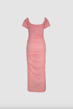 Ruby - Delphi Gingham Midi Dress, Cherry Gingham