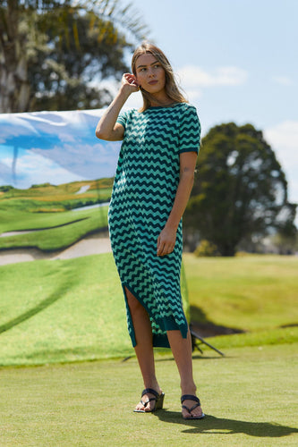 Thing Thing - Squiggle Dress, Sage & Cypress