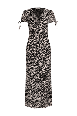 Ruby - Wendy Crinkle Dress, Black Daisy