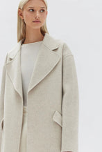 Assembly Label - Sadie Single Breasted Coat, Oat Marle