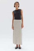 Assembly Label - Wool Cashmere Rib Skirt, Oat Marle