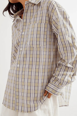 Commonplace - Greenwood Button Down Shirt, Sage