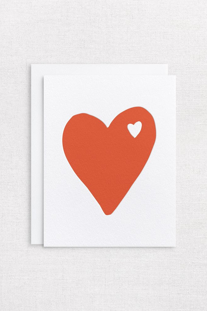 Inker Tinker - Big Hearted Card, Red