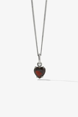 Meadowlark - Heart Jewel Necklace, Sterling Silver