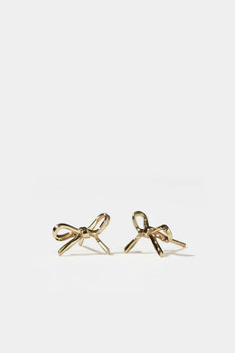Meadowlark - Bow Stud Earrings Small, Gold Plated