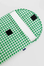 Baggu - Puffy Laptop Sleeve 16", Green Gingham