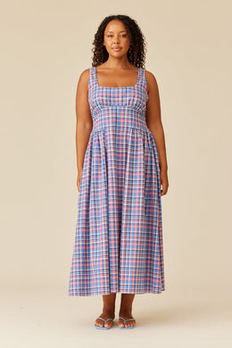 Ruby - Selma Dress, Poolside Tartan