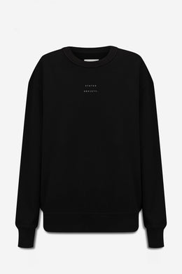 Status Anxiety - Could Be Nice Logo Women's Crew, Soft Black