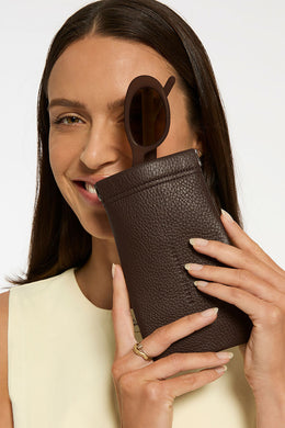 Status Anxiety - Keepsake Sunglasses Pouch, Cocoa