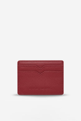 Status Anxiety - Together For Now Card Holder, Rouge