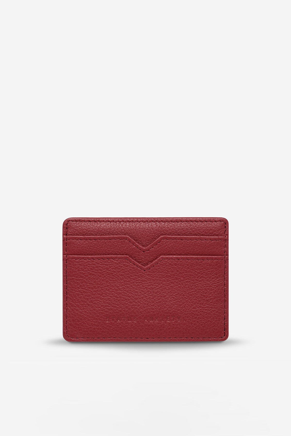 Status Anxiety - Together For Now Card Holder, Rouge