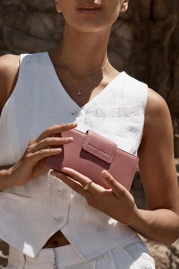 Status Anxiety - Ruins Wallet, Dusty Rose
