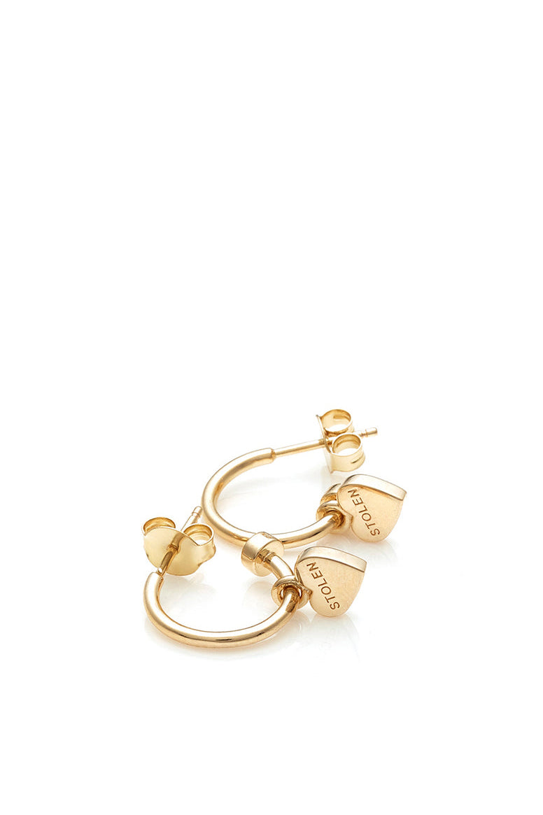 Stolen Girlfriends Club Jewellery - Stolen Heart Anchor Sleeper, 18K Gold Pated