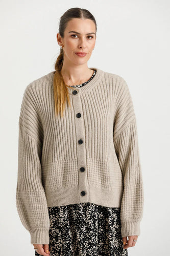 Thing Thing - Sizzle Cleo Cardigan, Oatmeal