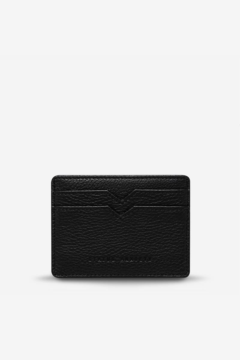 Status Anxiety - Together For Now Card Holder, Black