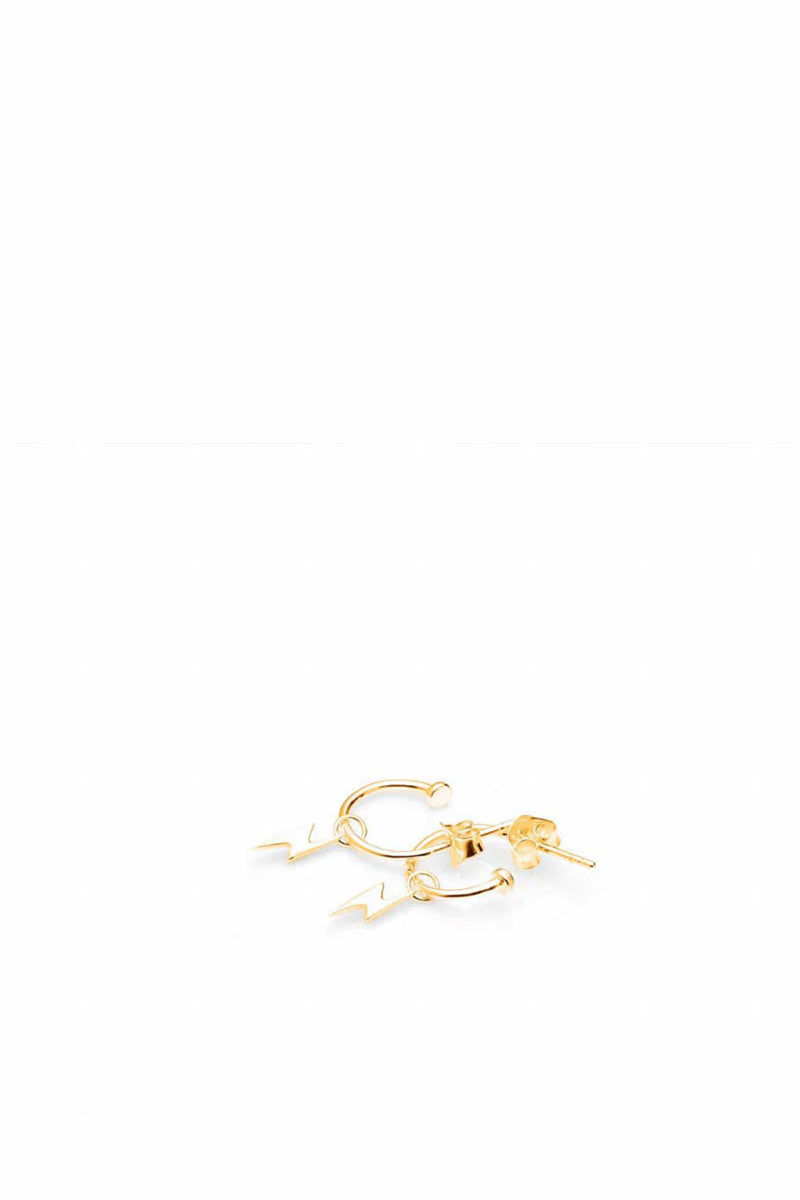 Stolen Girlfriends Club Jewellery - Bolt Anchor Sleeper, 18K Gold Plated