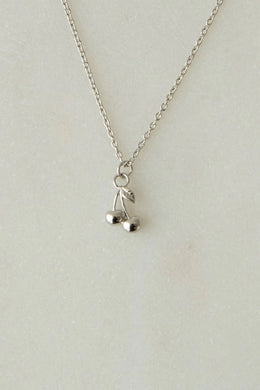 Sophie - Cherry Bomb Necklace, Silver