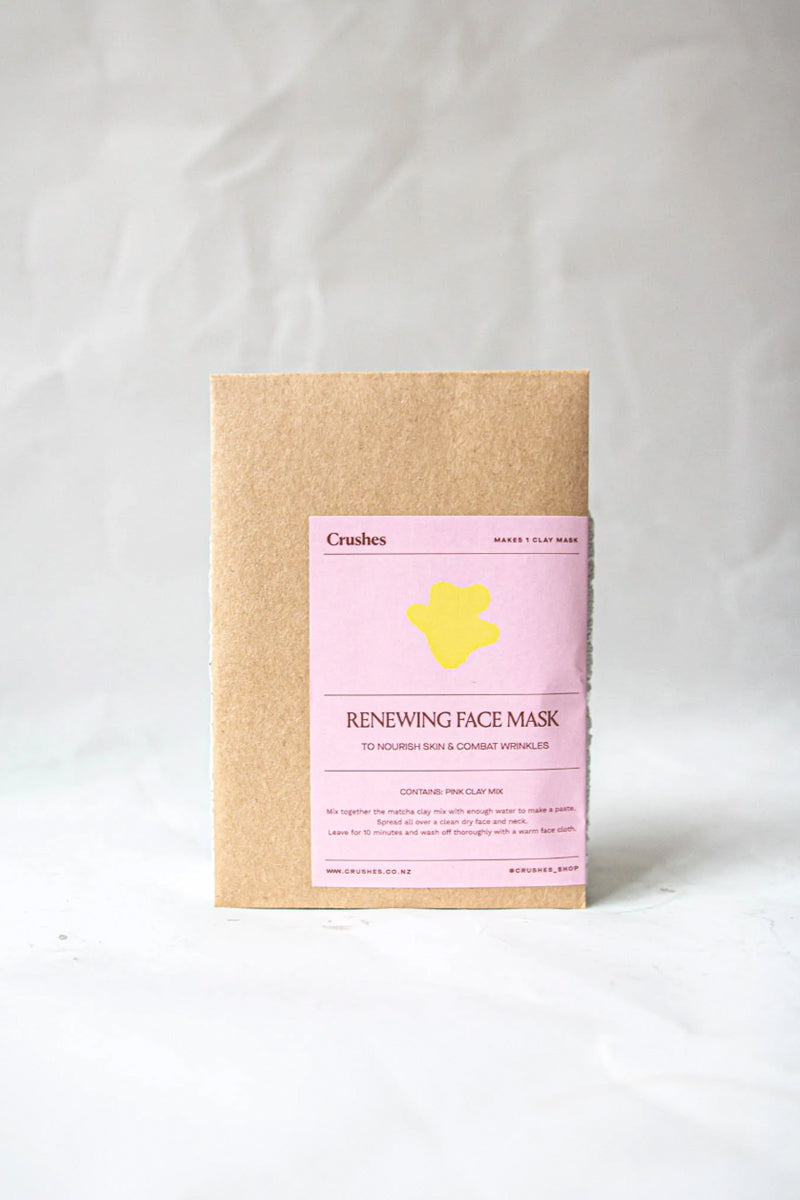 Crushes - Renewing Single Use Face Mask, Pink