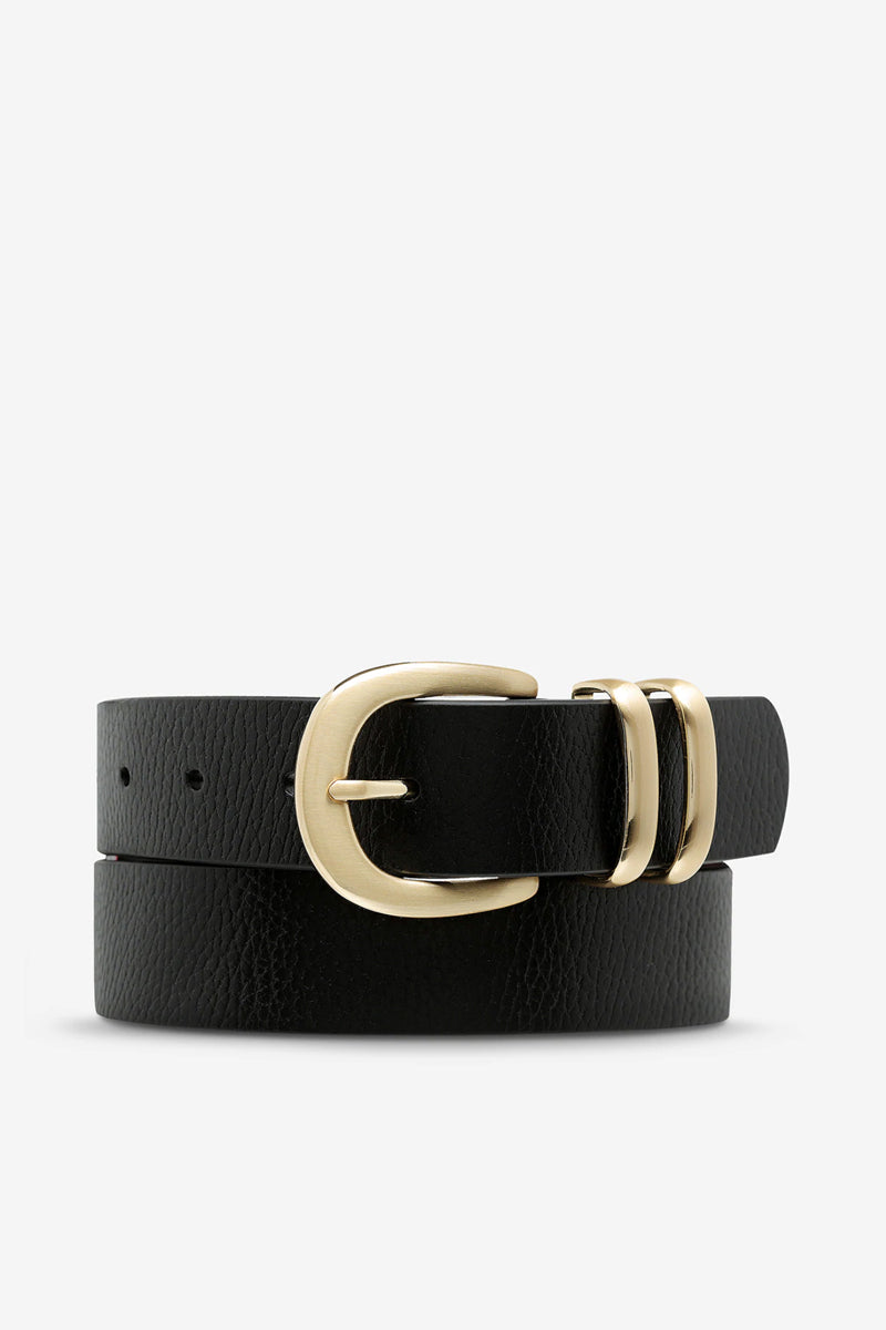 Status Anxiety - Let It Be Belt, Black/Gold