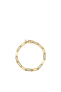 Meadowlark - Paperclip Heavy Bracelet, Gold Plated