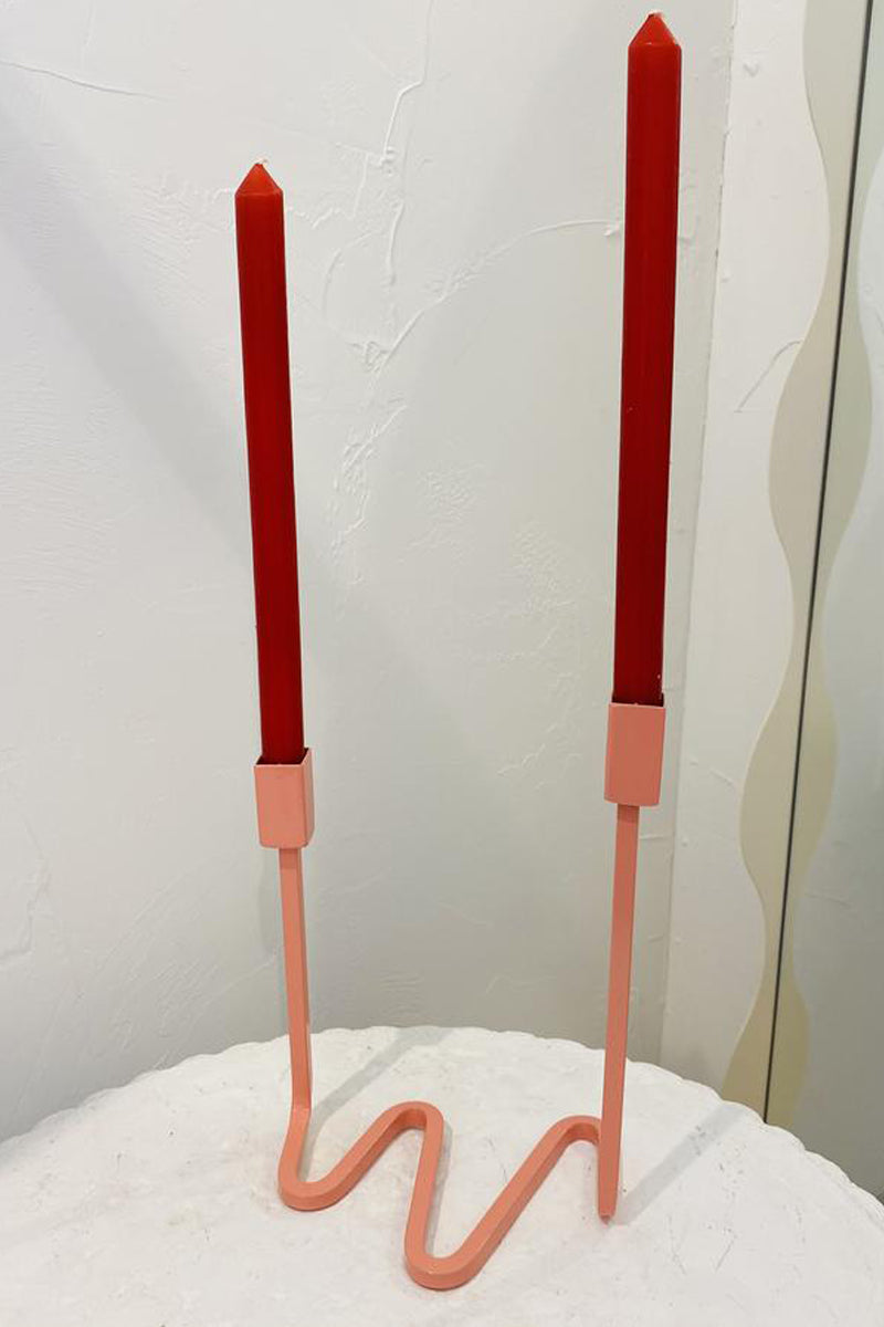 Sitting Pretty Design - Shockwave Candelabra, Pink