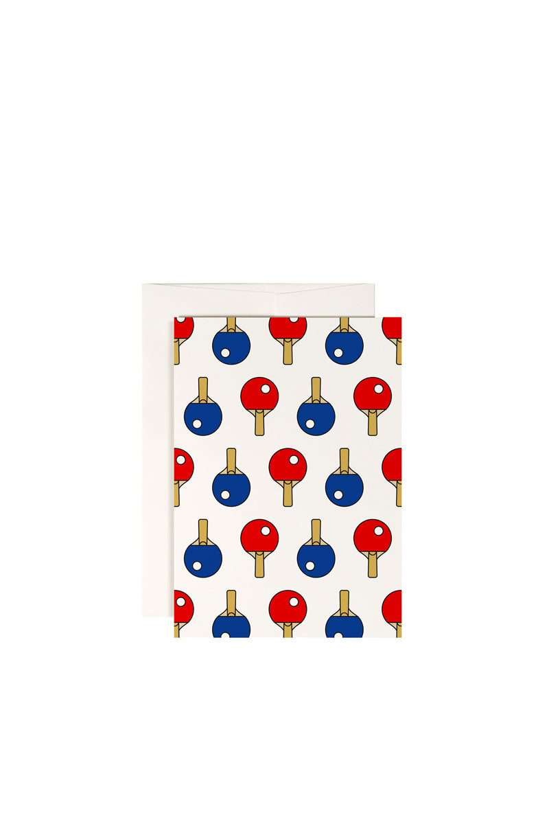 Redfries - Greetings Card, Ping Pong