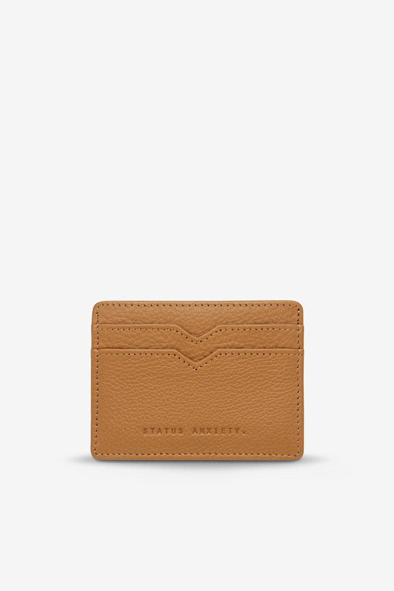 Status Anxiety - Together For Now Card Holder, Tan