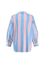 Commonplace - Eastern Shirt, Baby Blue/ Pink Stripe