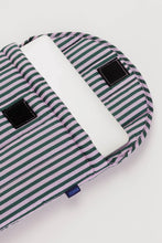 Baggu - 13" Puffy Laptop Sleeve,  Lilac Candy Stripe