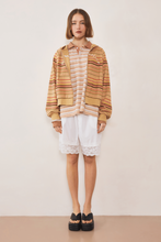 Commonplace - Ralph Zip Up Hoodie, Sunset Stripe