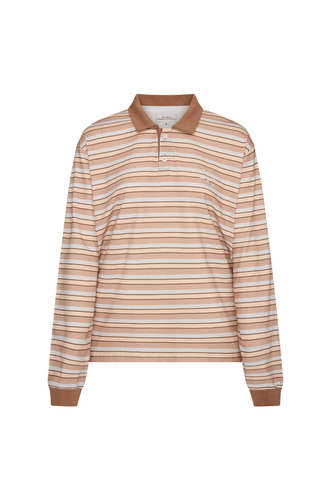 Commonplace - Common Polo, Muted Sunset Stripe