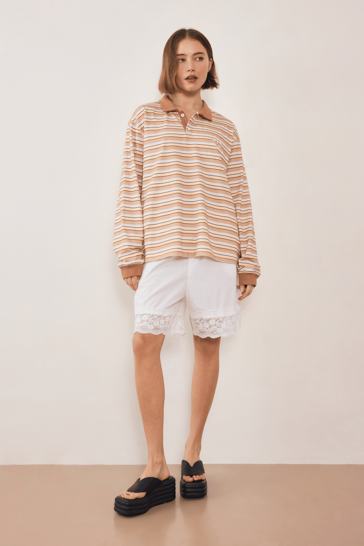 Commonplace - Night Night Lace Short, White