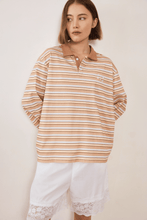 Commonplace - Common Polo, Muted Sunset Stripe