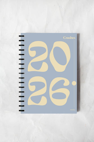 Crushes - 2026 Weekly Diary, Blue