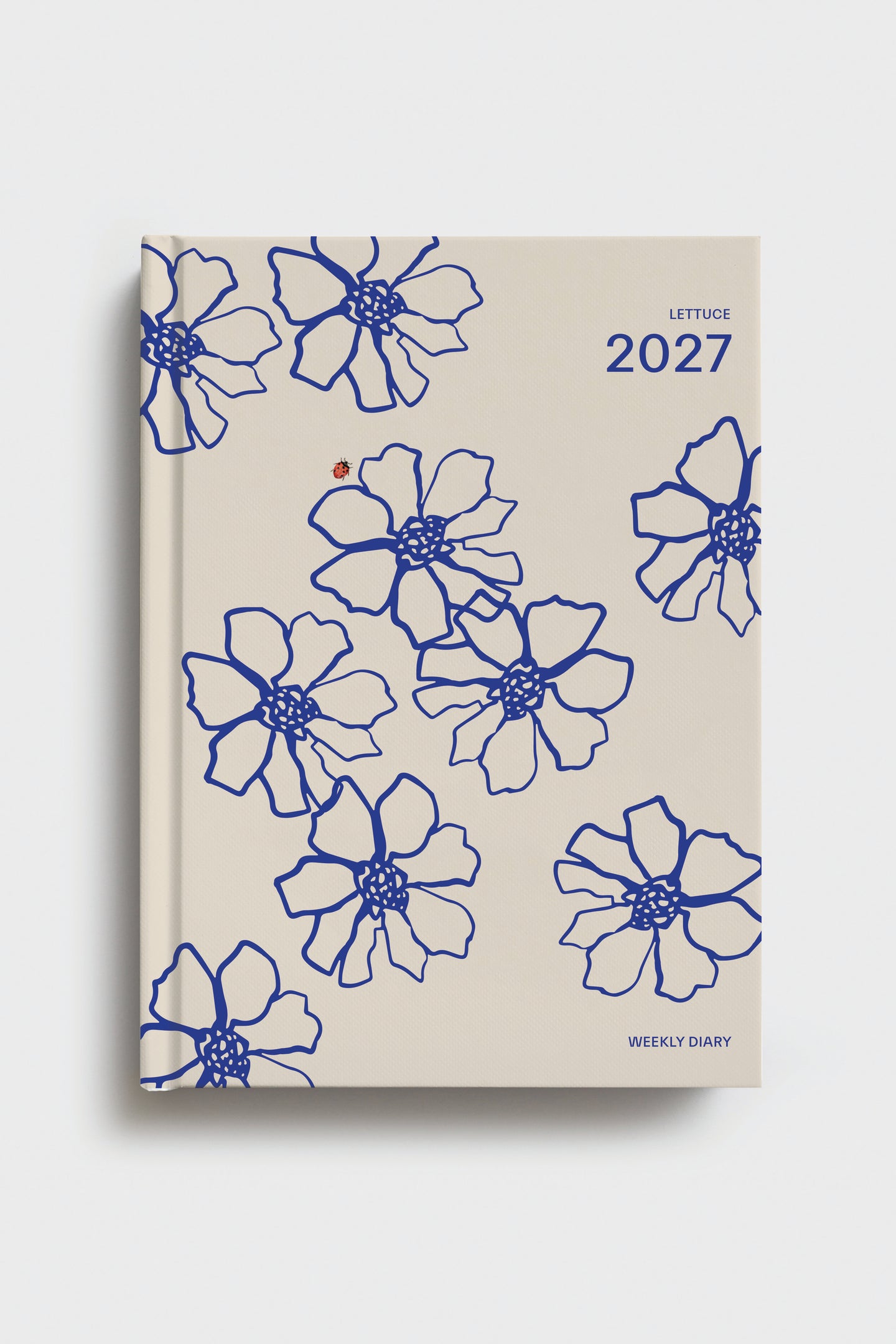 Lettuce - Weekly Diary 2027, Blue Flowers