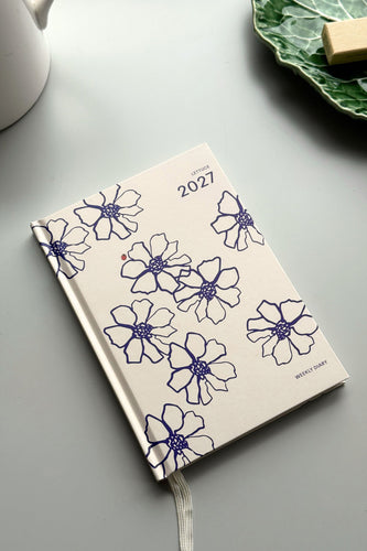 Lettuce - Weekly Diary 2027, Blue Flowers