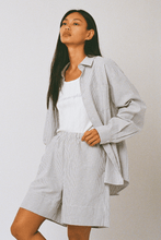 Commonplace - Beech Cottage Shirt, Black White Stripe