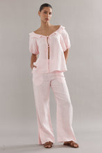Caitlin Crisp - Little Darling Blouse, Pink Linen