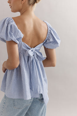 Caitlin Crisp - Piper Bodice, Blue Gingham