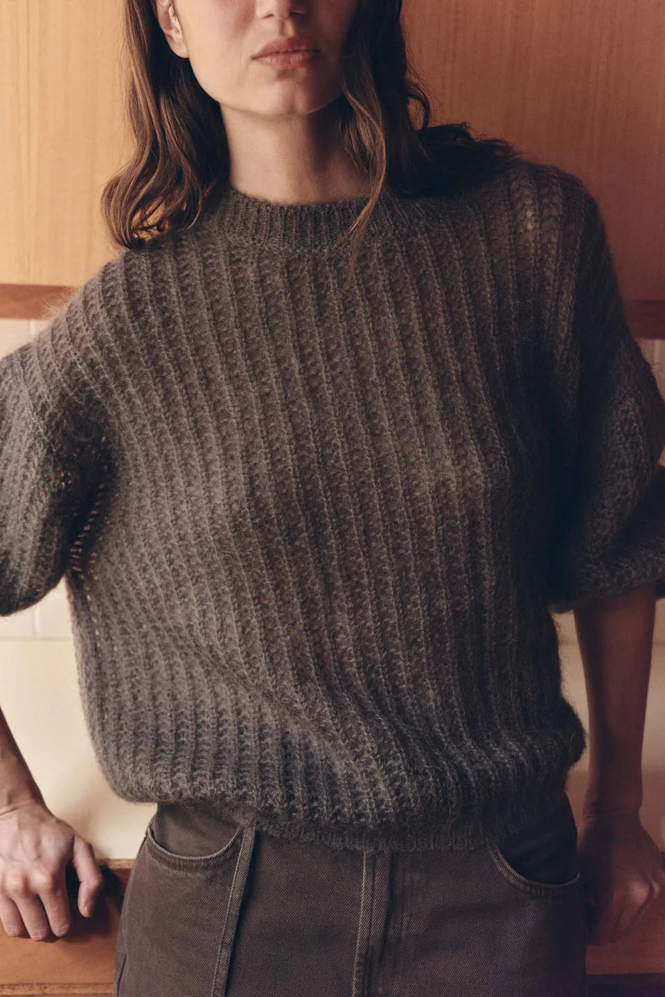 Assembly Label - Tulsa Mohair Knit, Bark