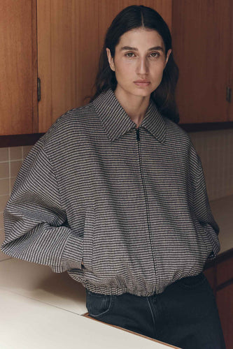 Assembly Label - Solana Wool Jacket, Brown/Black Check