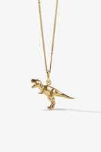 Meadowlark - Dinosaur Charm Necklace, Gold Plated