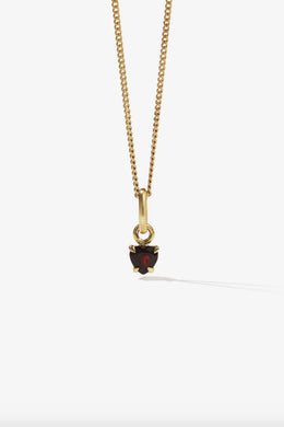 Meadowlark - Micro Heart Jewel Necklace, Gold Plated