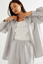 Commonplace - Beech Cottage Shirt, Black White Stripe