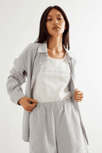 Commonplace - Beech Cottage Shirt, Black White Stripe