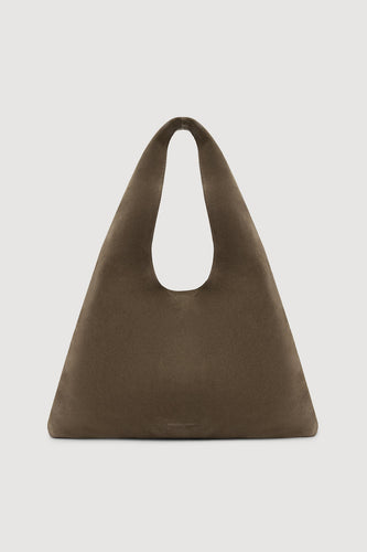 Assembly Label - Willow Suede Hobo Bag, Bark